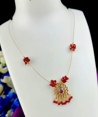 JR FASHION TRENDS Crystal Gold-plated Plated Alloy Chain