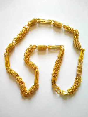 OFBOSMI Neck chain for mens and chain for boy gold plated Agate Gold-plated Plated Alloy Chain