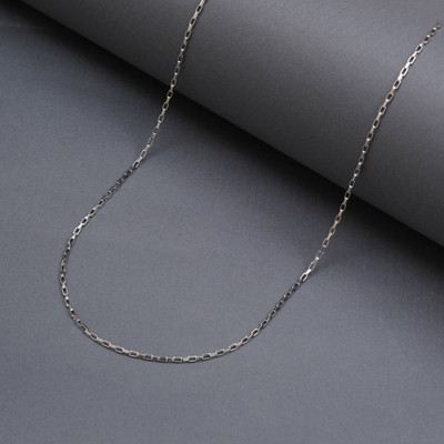 MILLER MILLER Stylish Stainless Steel Cube Neck Chain For Men & Boys Silver Plated Stainless Steel Chain