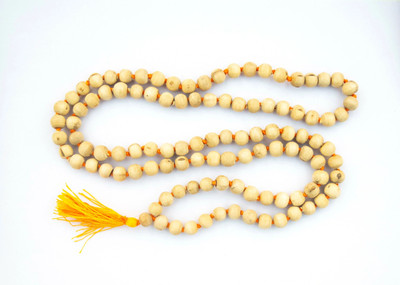 Tigeto Tulsi Beads Mala (8mm) for Jaap - Natural Tulsi Wood Chain