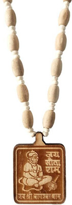 UROOH Shri Bageshwar Dham Tulsi kanthi mala Original with Hanuman Locket Product Wood Necklace