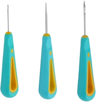 Verilux Candle Making Punch Needle Wick Round Hole Wick Tool Set for Silicone Molds 3PCS Hand Sewing Needle(Sharps Needle 13.8 Pack of 3)