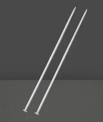 Lamina Collections Hand Sewing Needle(Knitting Needle Needle 9 No., 35 cm (length), 3.75 mm (diameter) Pack of 2)