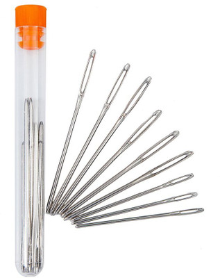 FLOSTRAIN Hand Sewing Needle(Regular Point Needle medium Pack of 9)