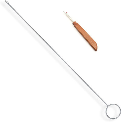 Vikurajas Loopturner And Seam Ripper Combo Hand Sewing Needle(Knitting Needle Needle 10.5 Inch Pack of 1)