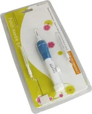 Gemsy Blue Punch needle kit comes with 3 interchangeable needles Hand Sewing Needle(Embroidery Needle Punch needle for, embroidery Pack of 3)