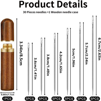 MAITRI ENTERPRISE Needles Threader Inserter Set, Quilting Needles,Stitching Sewing Needle Set M09 Hand Sewing Needle(Regular Point Needle MEDIUM Pack of 30)