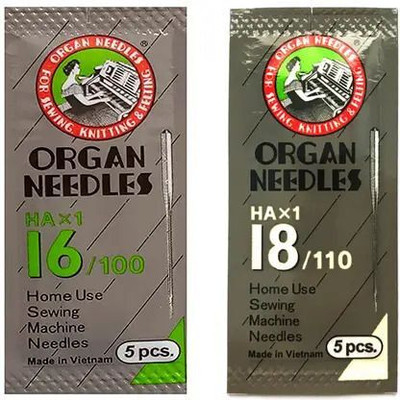 Maureen Naturals Ha-16 and HA-18 Machine Sewing Needle(Universal Needle HA-16, HA-18 Pack of 10)