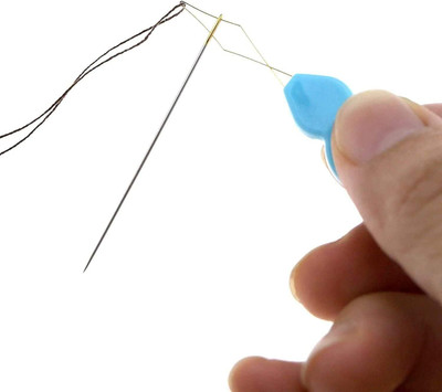 VOIISH Hand Sewing Needle Embroidery inserter, Hoop, Leaf Simple Pack of 4,Multicolor Hand Sewing Needle(Embroidery Needle Threader tool Hand and Machine Sewing inserter, Hoop, Leaf Simple Pack of 4)