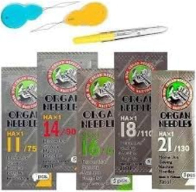 PADMAVATHI DISTRIBUTOR Machine Sewing Needle(Embroidery Needle 11, 14, 16, 18, 21 Pack of 5)