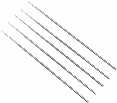 AWESOME STORE Aari Embroidery Needles Set for Silk,Zari & Knit Thread Pack of 5 Hand Sewing Needle(Knitting Needle Needle 11 cm Pack of 5)