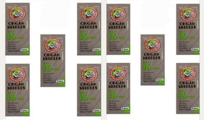 PLANET WORLD ORGAN Needles 50 Needles,Each Contain 5) Works with All Automatic Sewing Machine Machine Sewing Needle(Universal Needle 16 Pack of 50)