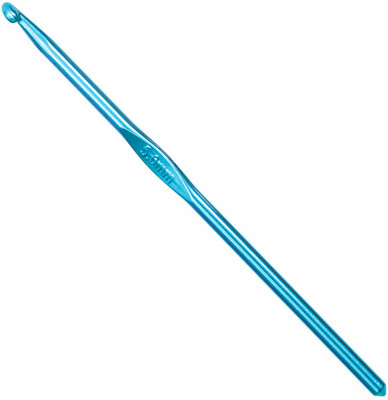 Jyoti Crochet Hooks - Aluminium (1 Piece of Colored 6 Inch / 15cm of Size 5mm in a Card) - Pack of 5 Cards Hand Sewing Needle(Crochet Needle 5mm Pack of 5)
