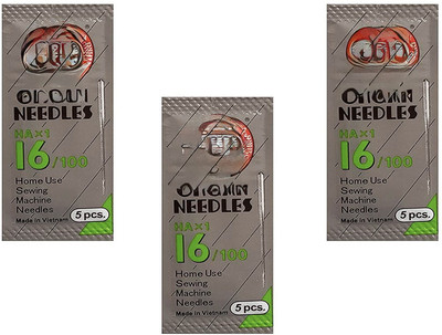 Maureen Naturals Machine Sewing Needle(Embroidery Needle 16/100 Pack of 15)