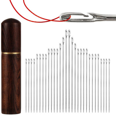 MBVTREADS 30 pcs quiliting needle set Hand Sewing Needle(Regular Point Needle MEDIUM Pack of 30)