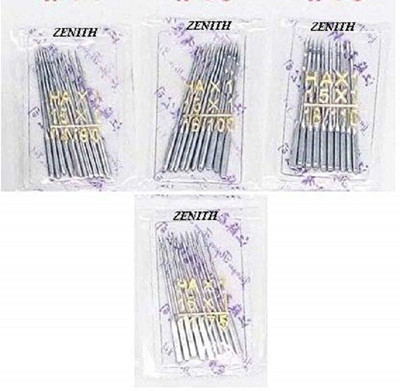 ZENITH Combo 11,14,16,18 Number Needle for Automatic Sewing Machines Pack of 4 (40 Pieces) Attatchmnets Machine Sewing Needle(Universal Needle Medium Pack of 40)
