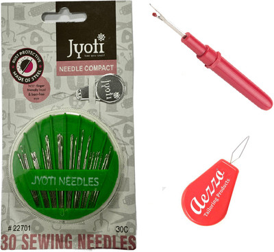 Aezzo Hand Sewing Needle(Universal Needle, Sharps Needle, Crochet Needle All Regular Size Pack of 25)