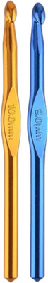 ADW CRAFT'S Crochet Needle set,crochet needle single size Hand Sewing Needle(Crochet Needle 9 Pack of 2)