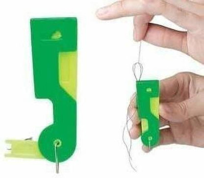 DIGSMORDEN Automatic Sewing Needle Threader Device for Hand Stitching and Sewing Hand Sewing Needle(Knitting Needle Needle one size Pack of 3)