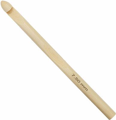 Jyoti Crochet Hooks - Bamboo (1 Piece of 6 Inch / 15cm of Size 1 in a Card) - Pack of 10 Cards Hand Sewing Needle(Crochet Needle 1 Pack of 10)