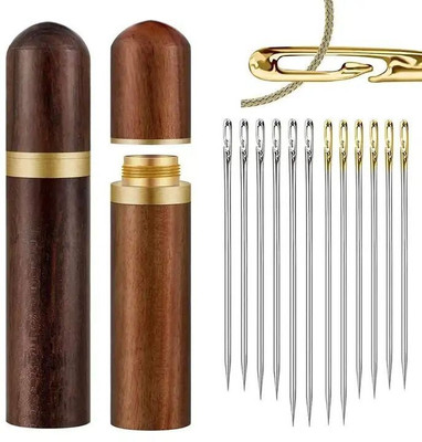 MAITRI ENTERPRISE Needles Threader Inserter Set, Quilting Needles,Stitching Sewing Needle Set M03 Hand Sewing Needle(Regular Point Needle MEDIUM Pack of 30)