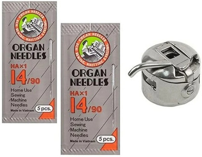 PADMAVATHI ENTERPRISES Organ Steel Needles NO HA 14, 2 Packs, 10-Pieces Machine Sewing Needle(Universal Needle HA x 1- 14/90 Pack of 10)