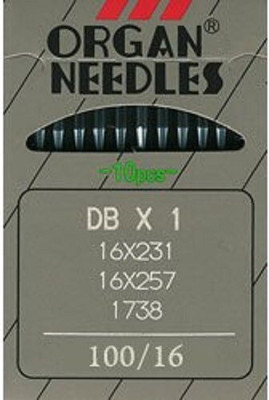 ZENITH DB X 1 Industrial Needles 16X257 Size 100/16 (10) Machine Sewing Needle(Universal Needle 100/16 Pack of 10)