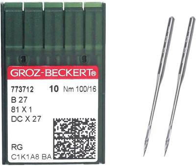 SSS Groz-beckert Dcx27 (100/16) sewing Machine Needle for Overlock Sewing Machine Machine Sewing Needle(Ball Point Needle DCX27 16 NO. NEEDLE Pack of 10)