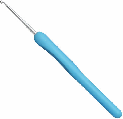 Jyoti Crochet Hooks - Aluminium with Plastic Handle (1 Piece of Size 12 in a Card) Hand Sewing Needle(Crochet Needle 6 Inch / 15cm Pack of 10)