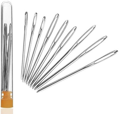 KGBTREADS yarn cutting neeldes Hand Sewing Needle(Knitting Needle Needle medium Pack of 9)