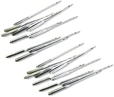 ZENITH Steel Needles Combo of Ha Set of 40 Needles for All Domestic Sewing Machines Traditional or Automatic Compatible Singer Usha Brother etc.Steel Finish (HA 11 Size 40 pc) Machine Sewing Needle(Universal Needle HA 11 Size Pack of 40)