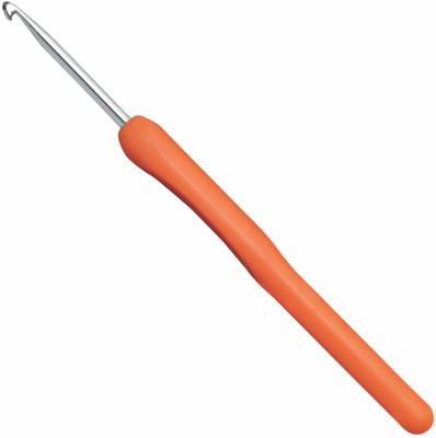 Jyoti Crochet Hooks - Aluminium with Plastic Handle (1 Piece of Size 09 in a Card) Hand Sewing Needle(Crochet Needle 6 Inch / 15cm Pack of 10)
