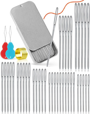 VARIYAENTERPRISE28 New 40 Needle Set Hand Sewing Needle(Regular Point Needle medium, large Pack of 40)