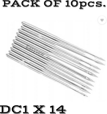 EASYSEW Needles for Domestic Sewing Machines Automatic front loading(10, DC1- 14) Machine Sewing Needle(Universal Needle STANDARD Pack of 10)