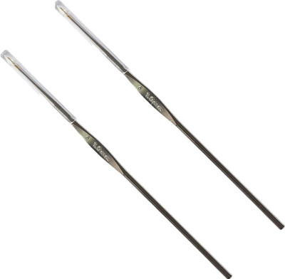 Survyam Enterprise Crochet Hooks Needle for Embroidery Size 6 No pack of 2 Hand Sewing Needle Hand Sewing Needle(Knitting Needle Needle 6 Pack of 2)