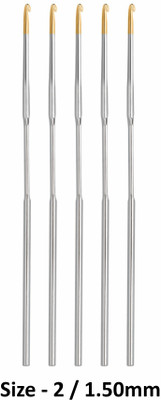 Jyoti Hand Sewing Needle(Crochet Needle 2 / 1.50mm Pack of 5)