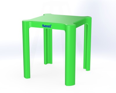 Kaveri Stacking Stool Good Looking and Practical Essential Load Bearing 100kg Plastic Nesting Table(Finish Color - Green, Set of - 1, Pre-assembled)