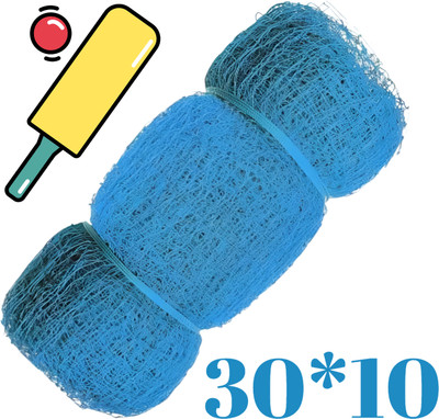 I2SERVICES Cricket Practice Net | Heavy-Duty Nylon Boundary Net – (30*10 Ft) Cricket Net(Blue)