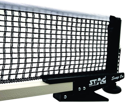 Stag iconic Premium TT Table Snap on Net and Post Set Table Tennis Net(Black)