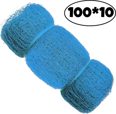 I2SERVICES Heavy-Duty Durable Cricket Training Net Safe & Easy to Install (Blue, 100*10 Ft) Cricket Net(Blue)
