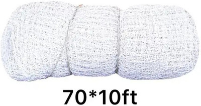 Pashchayate Cricket Net 70*10ft, Durable Premium Quality Training Net Cricket Net(White)