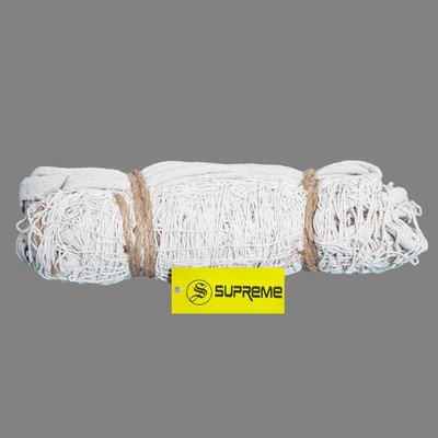 Supreme Volleyball Net All Cotton 3 Side Cotton Niwar Tape (Pack Of 1) Volleyball Net(White)