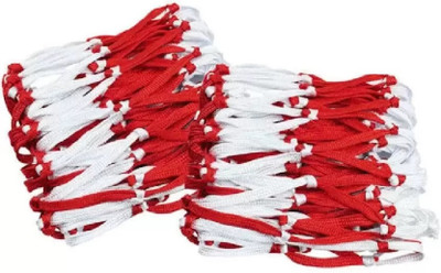 Dinetic Football Net 12 Ball Net ( Red & White, ) Football Net(White, Red)