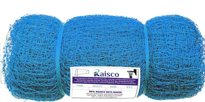 RAISCO Nylon Ready Made UV Water Proof With Roof Covered 40x10x10 Foot Practice Cricket Net(Blue)