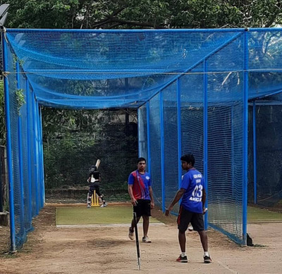 Azure Cricket Net Keepning/Batting Practice Size Blue 50*10 Feet__011 Cricket Net(Blue)
