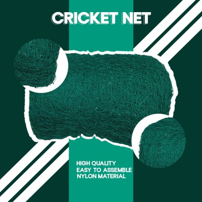 Azure Cricket Practice Nylon Net 50x10 Feet Cricket Net(Blue)