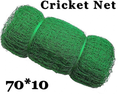 I2SERVICES Cricket Net 70x10 ft - Durable Sports Netting for Daily Practice Cricket Net(Green)