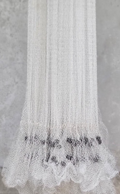 YASHNET CASTNET 14MM HEIGHT 8 FEET WEIGHT 2 KG-ROUNDING 35 FEET Fishing Net(White)