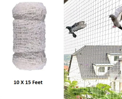 Ziccs Anti Bird Net for Balcony | Kabutar Jali Pigeon Net for Balcony, 10X15 feet Camping Net(White)