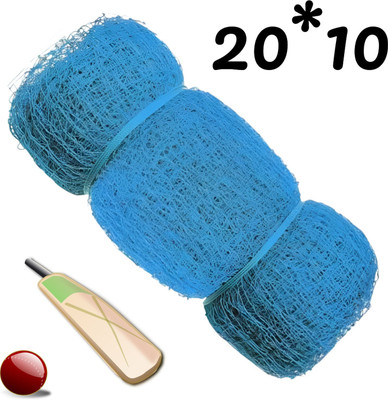 PRATYAGRA09NET Cricket Net for Training – Heavy-Duty, UV-Resistant Nylon Build (20*10 Ft) Cricket Net(Blue)